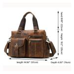 SPYBY Schoudertassen leren handtassen, duffeltassen voor mannen, bagareizen duffels 's nachts weekendtassen (kleur: bruin)