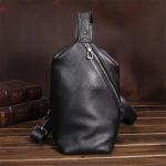 Borsttas heren trendy rugzak mode enkele schouder schoudertas casual sport herentas (A 18 x 28 x 10 cm)