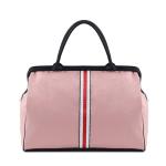 CHDWEY Umhängetaschen für Herren Frauen Sporttasche Stripe Gym Back Fitness Sporttasche Große Reise Handtasche Duffle Bags Über Nacht Wochenende Reisetaschen Männer(Pink)
