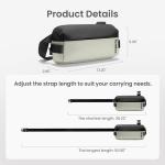 Compact Sling Bag, 4L Minimalistische Borsttas Schoudertas voor Mannen en Vrouwen, Waterafstotende Lichtgewicht Kleine Crossbody Schoudertas voor Vrije Tijd, Reizen