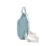 Dames Rugzak Mode Reisrugzak Lichtgewicht PU Schoudertas Vrouwen Waterdicht Casual Dagrugzak met Boho-chique Banden (Blauw)