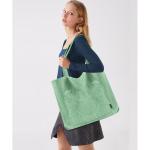 Tote Bag Dames Corduroy shopper tas dames grote schoudertas handtas dames met cosmeticatas voor winkelen, werken, reizen en school, lichtgroen