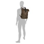Laos schoudertas voor heren, messenger bag, groot, bruin, 40 EU, 000441