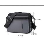 CHDWEY Umhängetaschen für Herren Männer Umhängetasche Business Crossbody Tasche Nylon Mann Messenger Bag Hohe Qualität Männliche Outdoor Sports Tasche Handtaschen(Grijs)