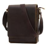 Leathario Leren schoudertas voor heren, messgerbag, leren tas voor business, retro
