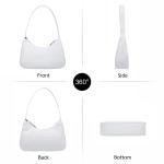 Handtassen dames kleine schoudertas lederen tas tote bag shopper crossbody tas schoudertas voor vrouwen dating reizen party winkelen, Wit mini-nylon, Elegant, modieus