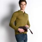 Blue Square Men´s Clutch Mogano