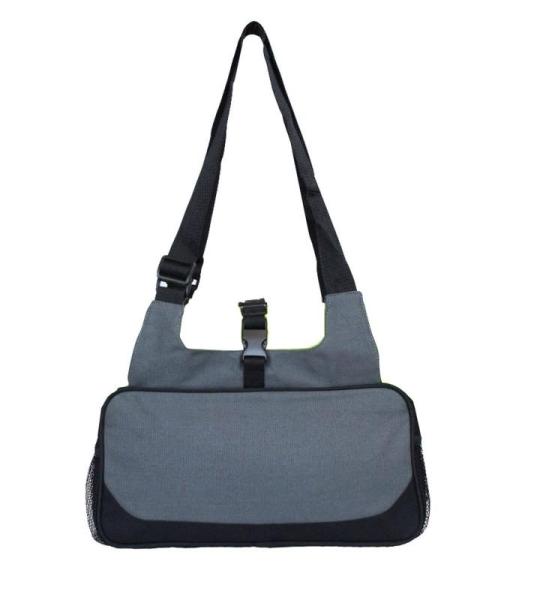 CHDWEY Umhängetaschen für Herren Yoga Umhängetasche Lässig Sport Fitness Crossbody Pack Outdoor Gym Yoga Matte Lagerung Leinwand Bag 41 x 20 cm(Grijs)