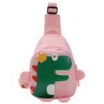 Kleiner Rucksack Damen Kinderrucksack Mädchen Kinderrucksack Wanderrucksack Kinder Mädchen Jungen Kindermode Cartoon Dinosaurier Brusttasche Nylon verstellbare leichte Umhängeta
