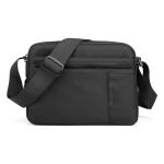 CHDWEY Umhängetaschen für Herren wasserdichte Nylon Umhängetasche for Männer Casual Small Business Messenger Bag Tragbare Multi-Tasche Reise Vielseitige Tasche Sack(Black)