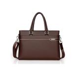 CHDWEY Umhängetaschen für Herren Herren Lederaktenkoffer, für Reisebüro Business Bag Große wasserdichte Tasche mit Fit Laptop Große Kapazität Geeignet für Arbeit/Schule/im 