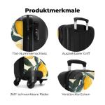 NoBoringSuitcases.com Handbagage, harde koffer met TSA-slot, jongens en meisjes, trolley, reiskoffer, draagtas, rolkoffer, klein of middelgroot, 10 Fruitige frisheid, koffer