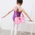 VGEBY Kinder Balletttasche, Mädchen Kinder Prinzessin Tanztasche Rucksack Tutu Kleid Tanztasche Daypack Umhängetasche für kleine Mädchen Geschenk(27.00 * 16.00 * 20.00cm-Rosa)