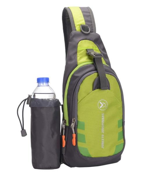 VALICLUD Heren schoudertas waterdichte schoudertas met afneembare fles zakgroen