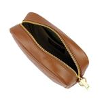 , Dames schoudertas, gewatteerd, van echt leer, gemaakt in Italië, model Nora, kleine tas met ketting schoudertas clutch voor dames, elegant meisje, Leer.