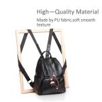 ADITAM Damesrugzak handtas casual dagrugzak modieuze rugzak voor college-dames rugzak PU-leer Double The Comfort