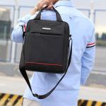 CHDWEY Umhängetaschen für Herren Männer wasserdichte Messenger Umhängetaschen Crossbody Bag Cross Sling Pack Handtasche auf Single-Schulter for Männer(Black)