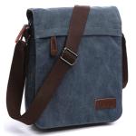 Outreo Heren-schoudertas, retro, schoudertas, vintage, aktetas, van canvas, boodschappentas, voor school, laptop, vrije tijd, beurs, handtas