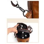 GHQYP Modieuze leren rugzakken, converteerbaar, schouder-/crossbody dagrugzak, mini-rugzak voor reizen, casual voor mannen en vrouwen