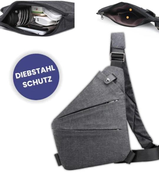 Gipfelfreund Anti-diefstal tas, Gipfelfreund Anti-diefstal schoudertas, borsttas, voor dames en heren