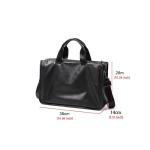 CHDWEY Herrentasche Aktentasche Männer Echtes Leder Schulter Laptoptasche 15 Zoll Weiche Leder Große Handtasche Multi-Layer Reisen Männer Tasche Aktentaschen