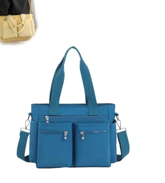 Generisch Große, Schlichte Tragetasche For Damen Mit Reißverschluss Und Mehreren Taschen, Große Umhängetasche, Einfarbig, Große Kapazität, Rucksack Mit Mehreren Fächern
