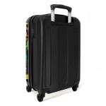 NoBoringSuitcases.com Kinderkoffer, handbagage, harde koffer met TSA-slot, jongens en meisjes, trolley, reiskoffer, draagtas, rolkoffer, klein of middelgroot, 41 Boo Monsters, kind
