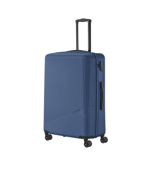 Travelite 4-Rad Hartschalenkoffer groß 96 Liter, Gepäck Serie Bali: ABS Hartschalen Trolley mit TSA Kombinationsschloss, 77 cm