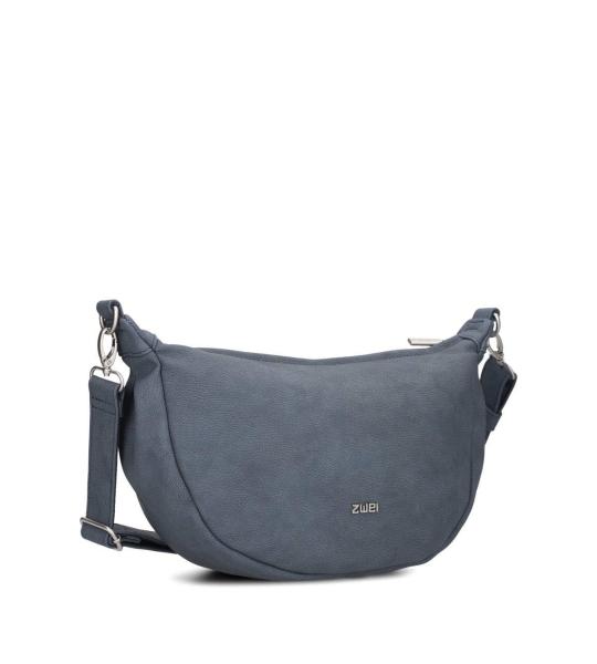 Mademoiselle.M M70 Half-Moon Bag Nubuk-Blue