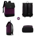 Rugzak, voor dames, meisjes en tieners, met laptopvak voor 15,6 inch laptop, schoolrugzak, met USB-oplaadpoort, waterdicht, dagrugzak, elegant, voor school, universiteit, reizen, w