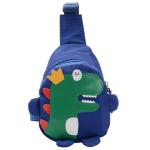Kleiner Rucksack Damen Kinderrucksack Mädchen Kinderrucksack Wanderrucksack Kinder Mädchen Jungen Kindermode Cartoon Dinosaurier Brusttasche Nylon verstellbare leichte Umhängeta