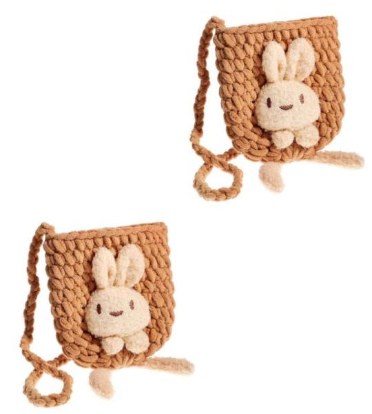 VALICLUD Mini-portemonnee reistassen reisportemonnee 2 stuks wol tas garen baby polyester super schattige kinderen portemonnee bruiloft riem dames