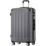 BEIBYE Koffer met harde schaal, trolley, rolkoffer, reiskoffer, veiligheid, cijferslot, dubbele wielen, ABS-materiaal, handbagage, 4 wielen, M-L-XL-set, dark grey