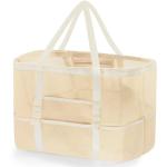 Grote strandtas van mesh voor dames, draagbaar, XXL familie, strandtas voor dames, opvouwbaar en herbruikbaar, grote nettas voor het strand, voor zand, zwemmen, reizen, winkelen, B