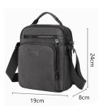 CHDWEY Umhängetaschen für Herren Umhängetasche for männliche Handtasche Gute Quaity Crossbody Bags Business Casual Messenger Bag Männer Kleine Tasche Reisetaschen(Grijs)