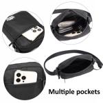 Mini Messenger Bag met ritssluiting, crossbody schoudertas, klein, waterdichte borsttas voor heren, anti-diefstal schoudertas, mobiele telefoon, crossbody tas, voor dagelijks gebru