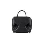 Kleine schoudertas dames handtas hengseltassen designer lederen schoudertassen crossbody bag dames elegante handtas mode portemonnee met draaggreep bovenaan, zwart