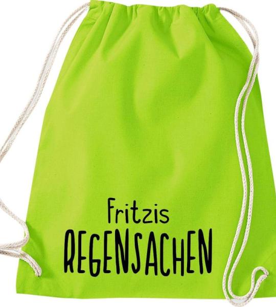 Shirtinstyle Gymtas, regenspullen met wensnaam, kinderdagverblijf, school, vrije tijd, gymtas tas tas