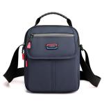 CHDWEY Umhängetaschen für Herren Vintage Mann Crossbody Tasche Kleine Männer Umhängetasche Tragbare Nylon Männliche Geldbörse Casual Mobiltelefon Jungen Messenger Bag(Blue)