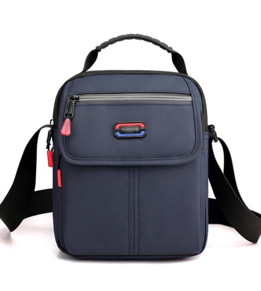 CHDWEY Umhängetaschen für Herren Vintage Mann Crossbody Tasche Kleine Männer Umhängetasche Tragbare Nylon Männliche Geldbörse Casual Mobiltelefon Jungen Messenger Bag(Blue)