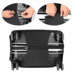 Kofferhoes, elastisch, bamboe, koolstofvezel, 45-81 cm, kofferbeschermhoes, cover, reiskoffer, hoes, hoes, hoes