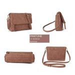Schoudertas voor dames, schoudertas met ritssluiting, crossbody tas, leren handtas, klein, dagrugzak, Oak Red