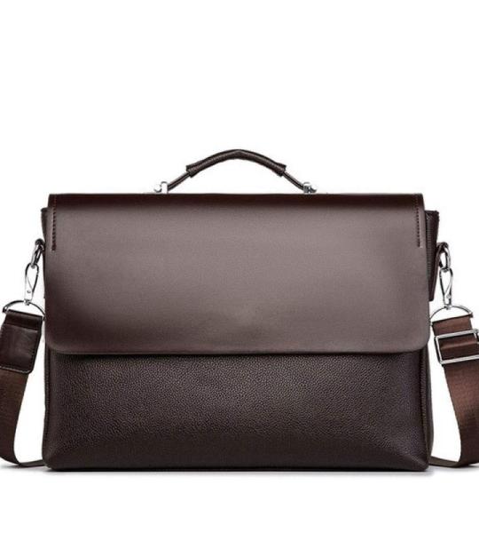 CHDWEY Umhängetaschen für Herren Handtaschen mit Leder Aktentaschen Laptop Handtasche Herren Business Office Crossbody Bag Messenger Umhängetaschen für Männer(1)