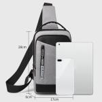 Asija Schoudertas voor heren, zwart, herentas om om te hangen, kleine telefoontas, schoudertas, borsttas, crossbody, messenger bag, portemonnee, handtas, koerierstas voor wandelen,