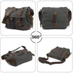 heren canvas schoudertas 35cm (L) * 30cm (H) X 12cm (B)