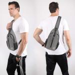 Sling Bag Crossbody Sling Rugzak voor dames en heren, borsttas, schoudertas,voor buiten, vrije tijd, sport