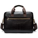 CHDWEY Umhängetaschen für Herren Herren Leder Business Aktentasche, 14-Zoll-Computertasche, Mode-Männer-Umhängetasche(C)