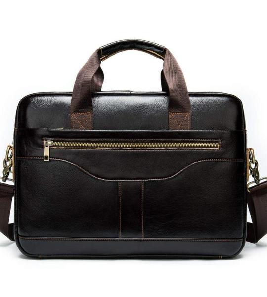 CHDWEY Umhängetaschen für Herren Herren Leder Business Aktentasche, 14-Zoll-Computertasche, Mode-Männer-Umhängetasche(C)