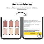 NoBoringSuitcases.com Handbagage, harde koffer met TSA-slot, voor volwassenen en vrouwen, trolley, reiskoffer, draagtas, rolkoffer, klein of middelgroot, 21 zandkleuren, koffer
