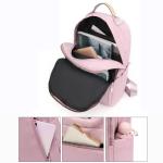 Rugzak voor dames, kleine damesrugzak, waterdicht, PU-leer, schooltas, anti-diefstal, dagrugzak, schoudertas, reistas, outdoor, lichtgewicht, vrouwen, schoudertas, handtas